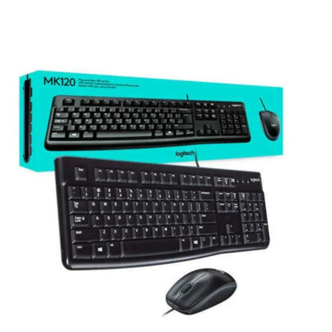 COMBO LOGITECH MK120 TECLADO + MOUSE USB