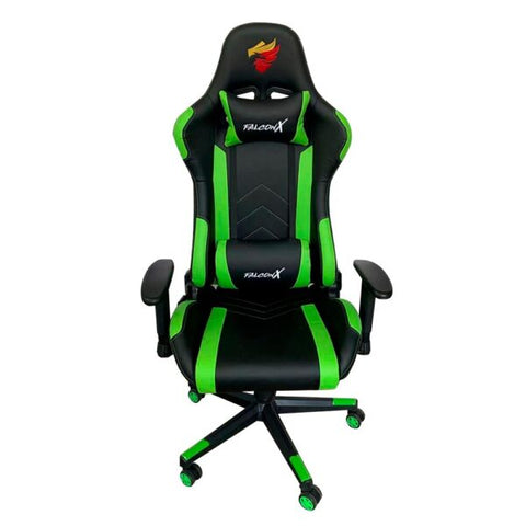 SILLA GAMER FALCON X REF SD-010 NEGRO-VERDE