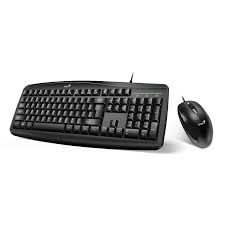 Genius Smart KM-200/ Combo Mouse y Teclado Alambrico/ Negro/ 31330003401