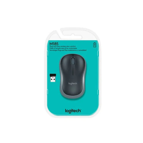MOUSE INALAMBRICO LOGITECH M185 NEGRO