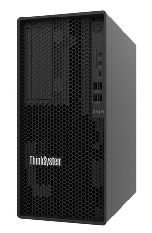 SERVIDOR LENOVO THINKSYSTEM ST45 V3 AMD EPYC 4124P 3,8GHZ TURBO MAXIMA 5,1GHZ 16GB DDR5 2 TERAS