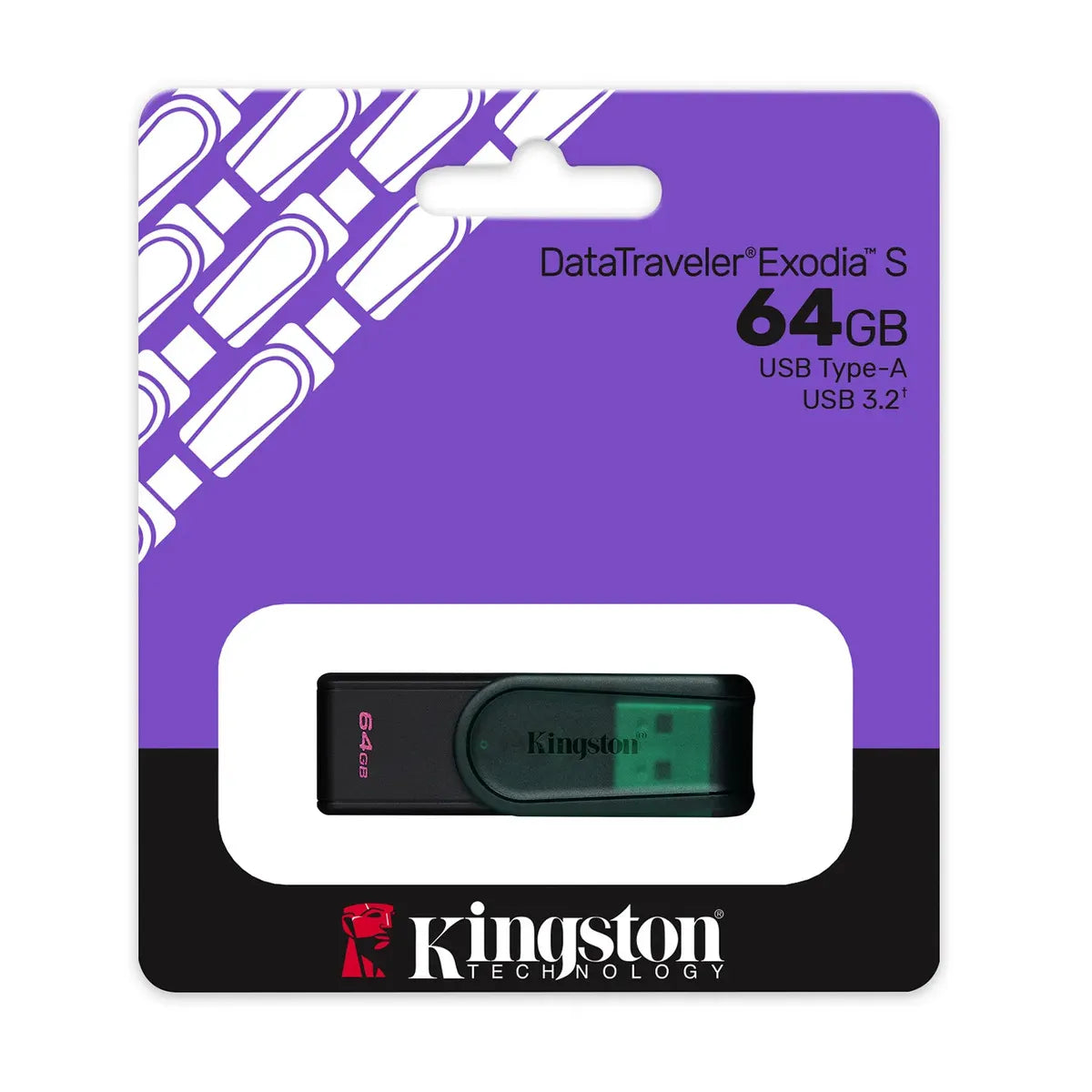MEMORIA USB KINGSTON DATATRAVELER 3.2 DTX M 64GB NEON ROSADO/VERDE/AZUL/PURPLE
