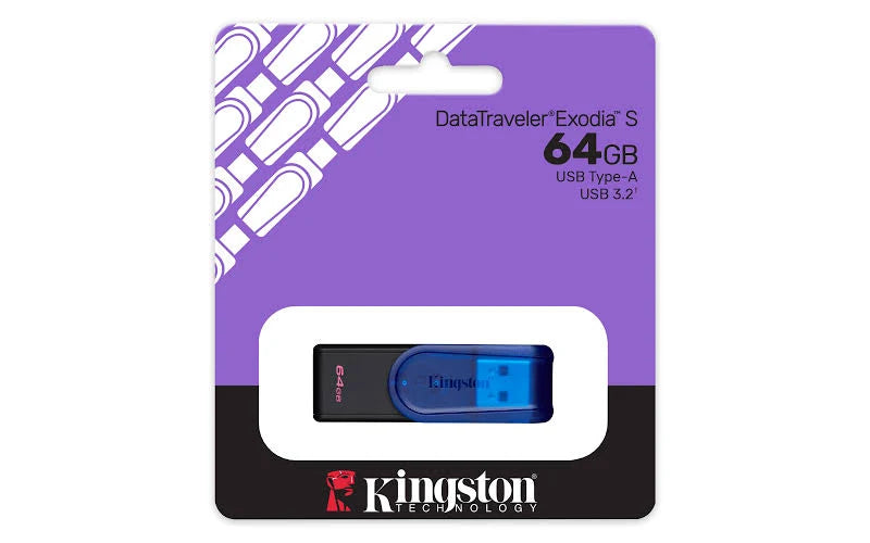 MEMORIA USB KINGSTON DATATRAVELER 3.2 DTX M 64GB NEON ROSADO/VERDE/AZUL/PURPLE