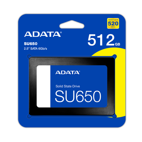DISCO SSD ADATA 512GB SATA SU650 2.5" 520MB/s