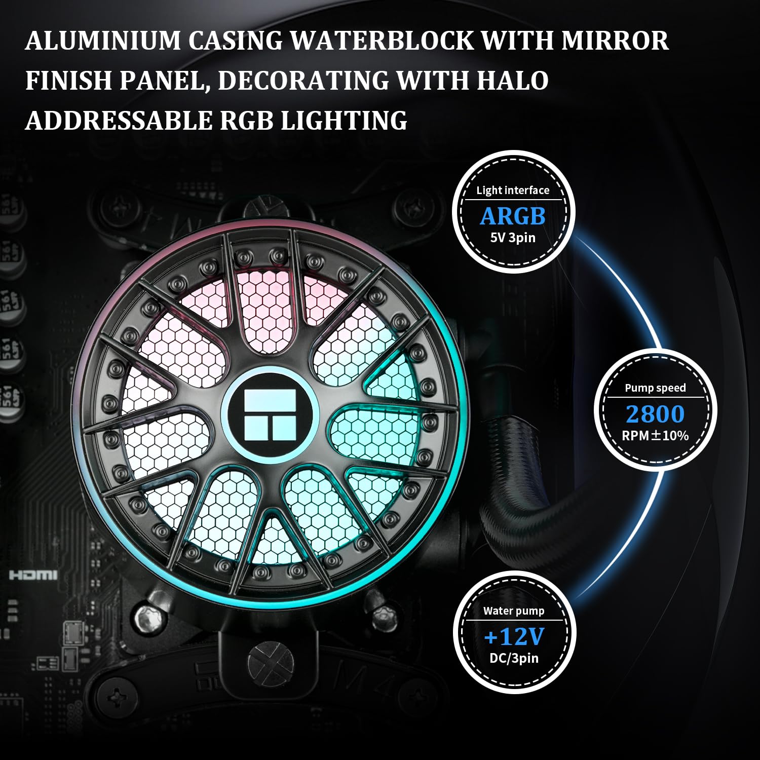 REFRIGERACION LIQUIDA AQUA ELITE 240 V6 ARGB NEGRA
