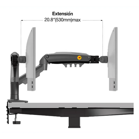 Brazo soporte monitor 17-32" NB F80