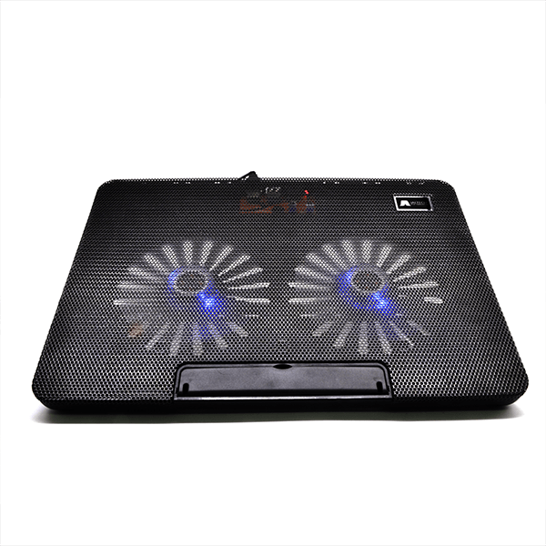 Base Refrigerante Doble Ventilador A2 | Silencioso | 2 Usb Color Negro