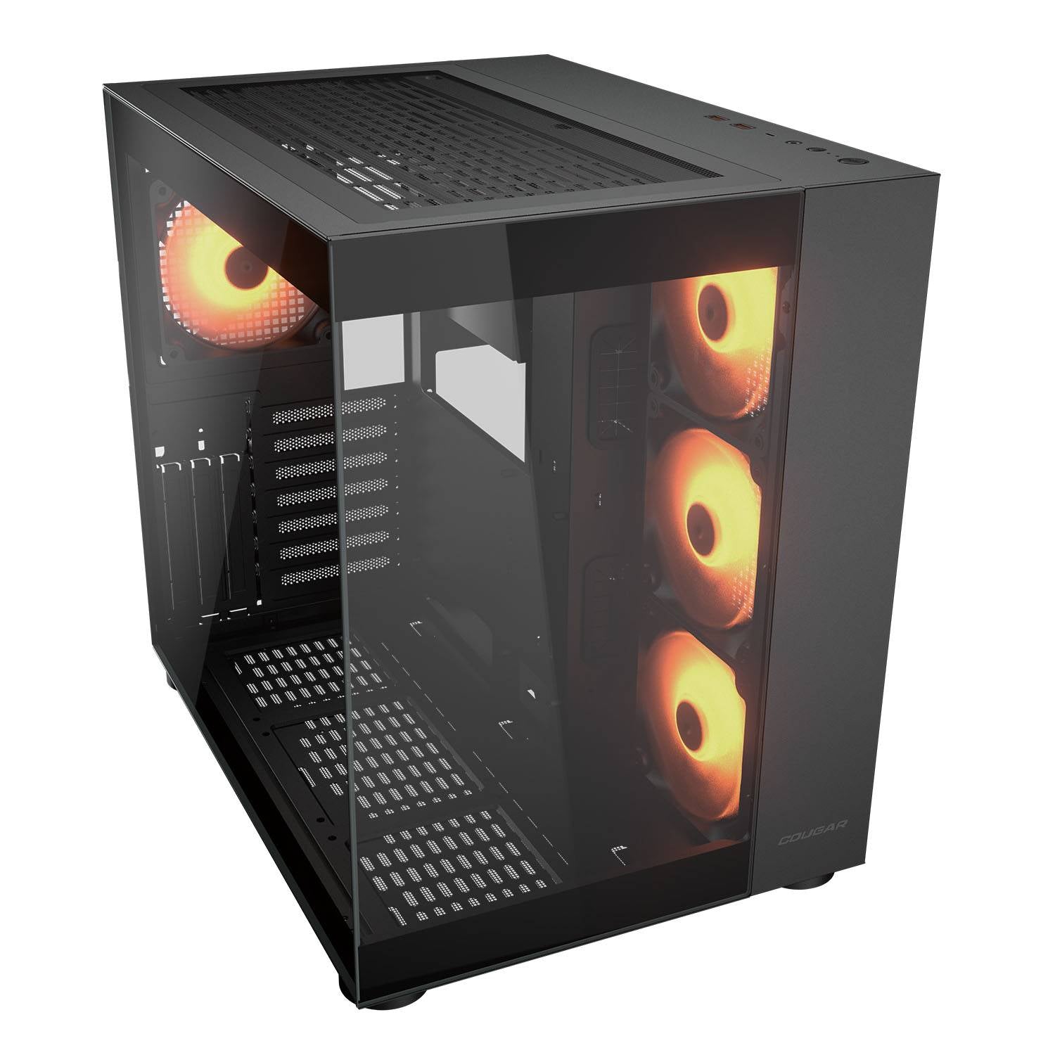 Chasis Cougar FV150 RGB Black 4.fan 120mm ARGB Gamer Negro Tipo Pecera