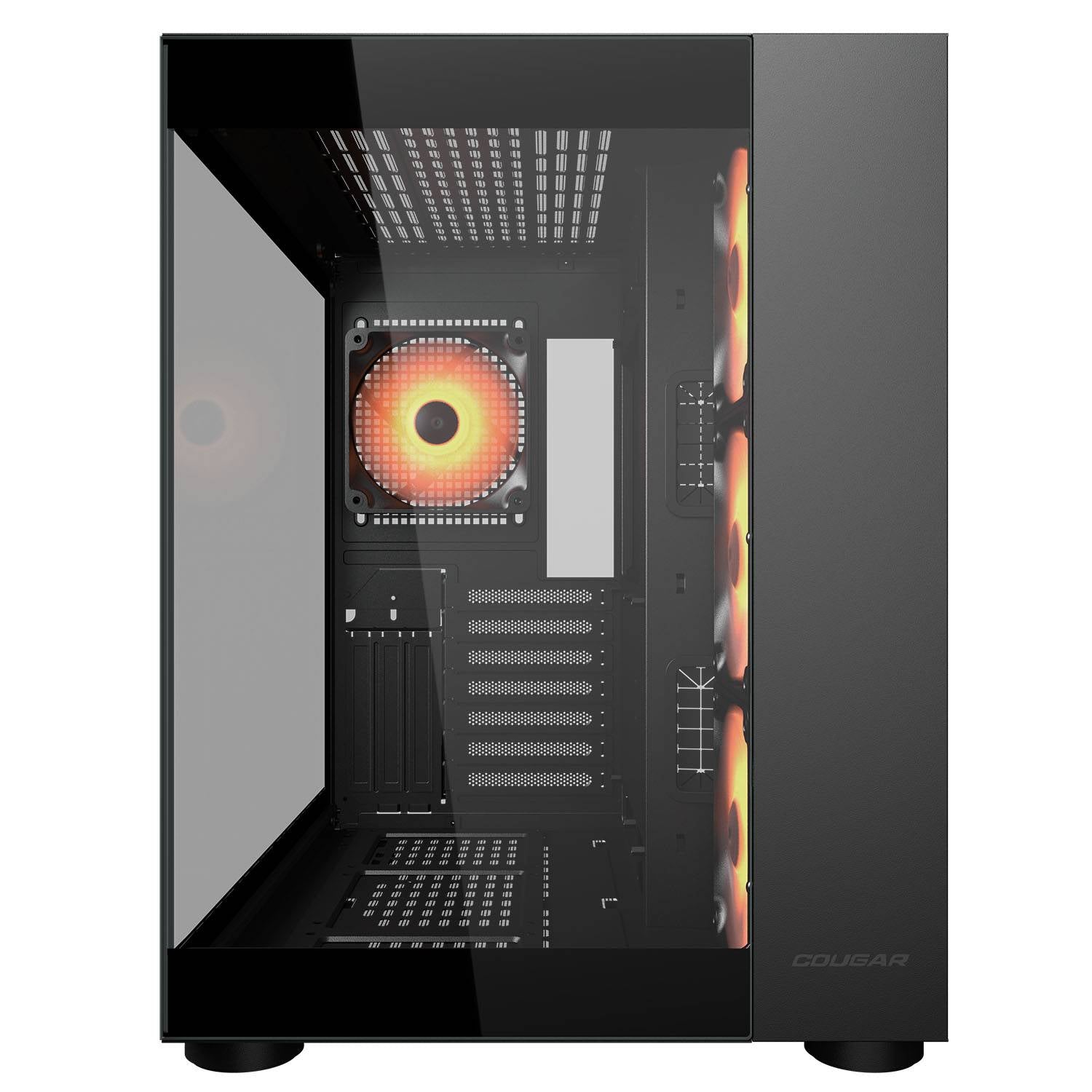 Chasis Cougar FV150 RGB Black 4.fan 120mm ARGB Gamer Negro Tipo Pecera