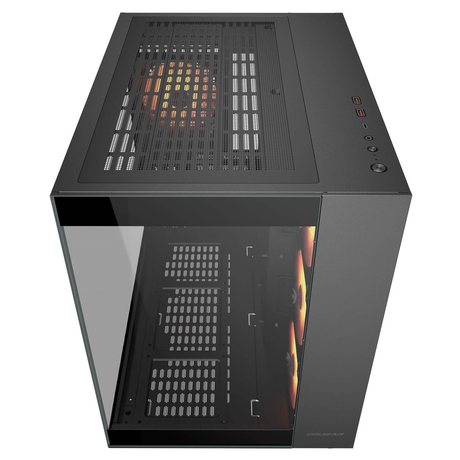 Chasis Cougar FV150 RGB Black 4.fan 120mm ARGB Gamer Negro Tipo Pecera