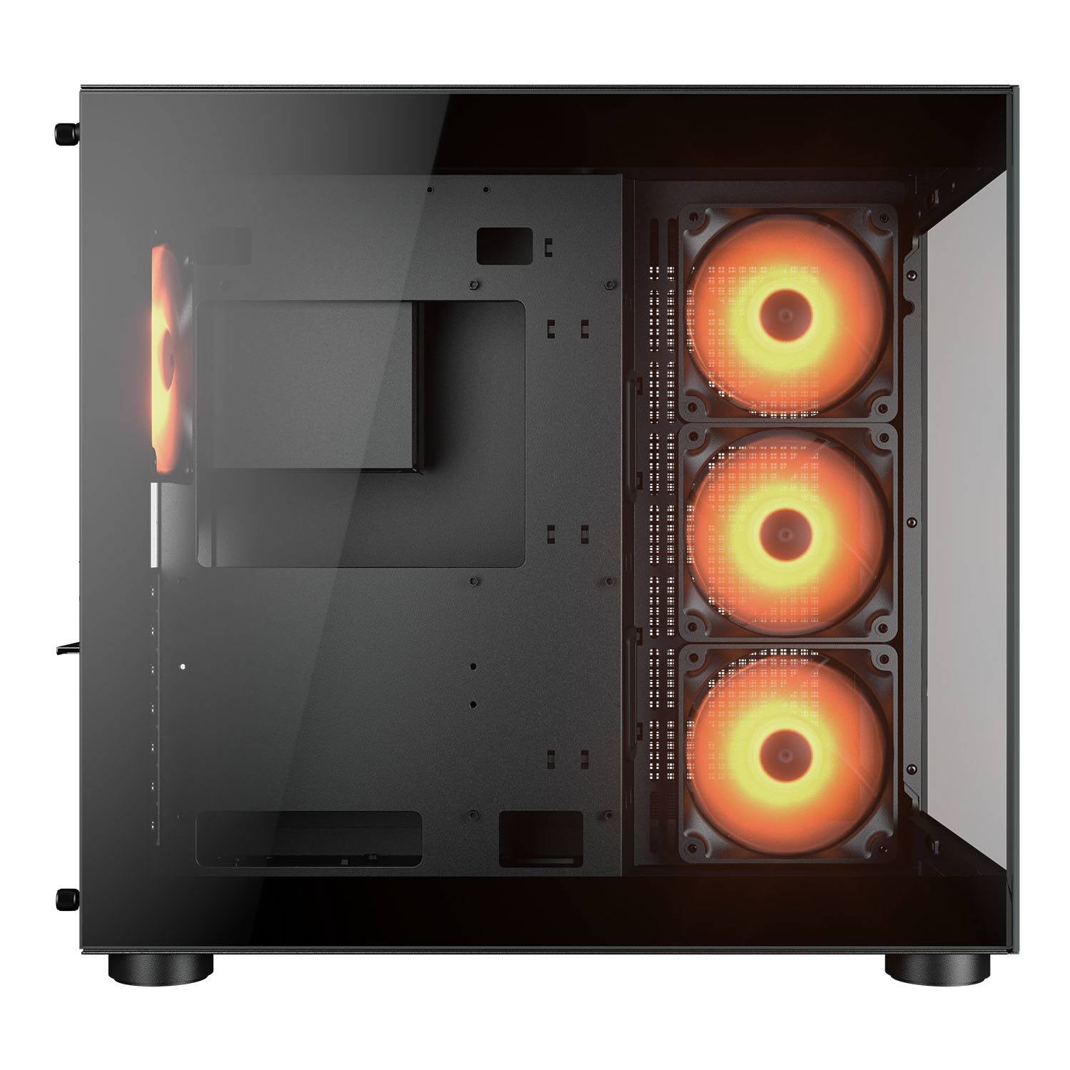 Chasis Cougar FV150 RGB Black 4.fan 120mm ARGB Gamer Negro Tipo Pecera