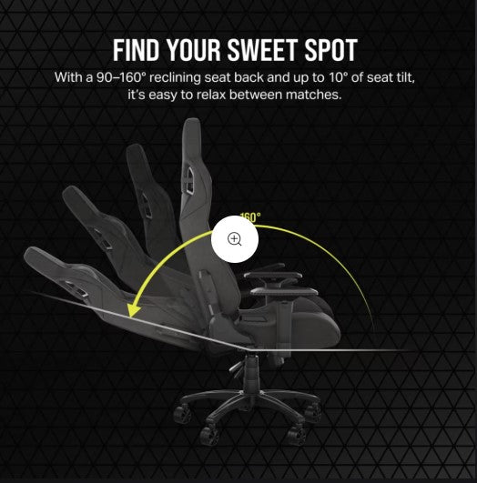 SILLA CORSAIR T3 RUSH CARBON ENCUENTRA TU PUNTO IDEAL