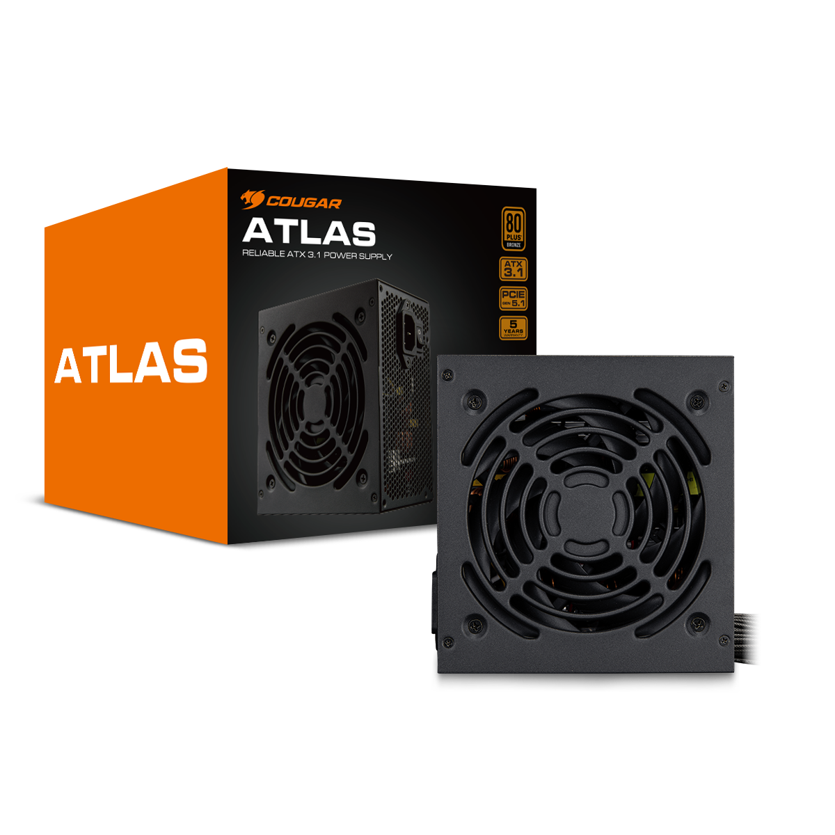 FUENTE PODER COUGAR 750W ATLAS ATX 3.1 PCIe 5.1 80+ BRONZE