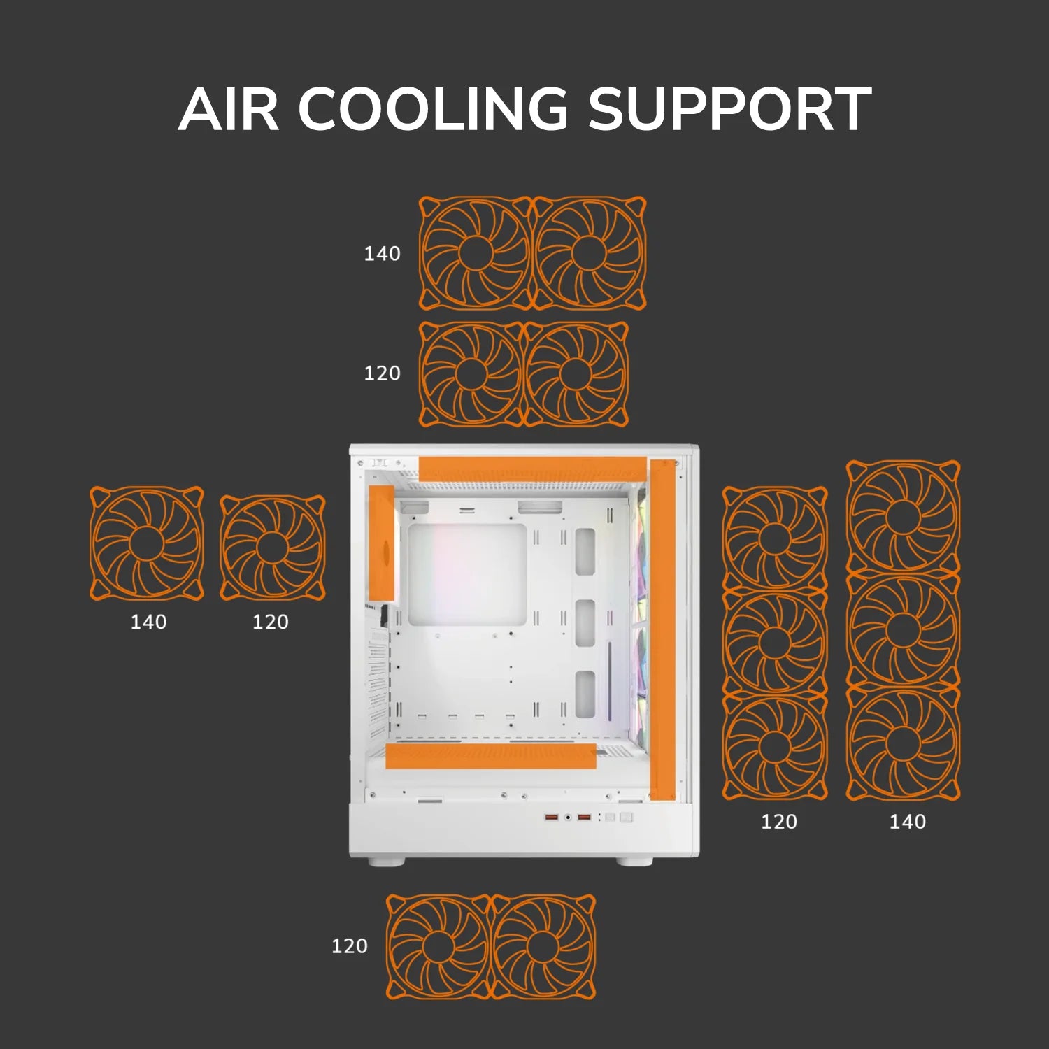 CHASIS COUGAR AIRFACE PURE ATX ¡Flujo de Aire Brutal para tu PC!