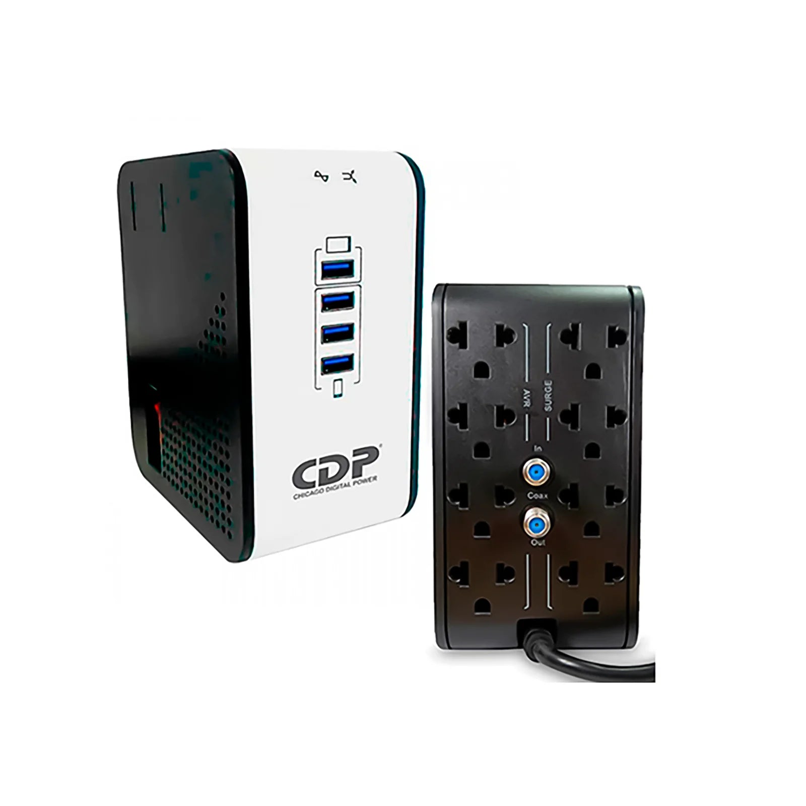 REGULADOR  CDP R2CU-AVR 1008 1000 VA/ 500W   8.TOMAS 4.USB