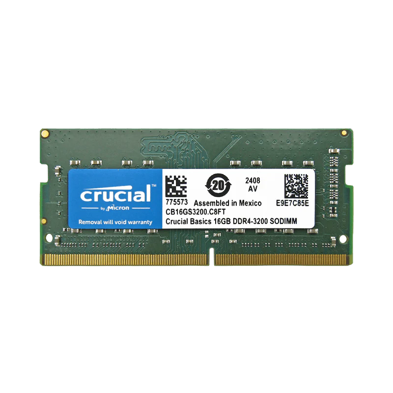 MEMORIA DDR4 16GB PORTATIL 3200 CRUCIAL SODIMM
