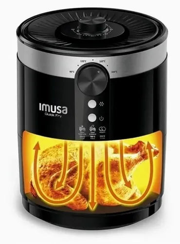 Freidora Quick Fry 3,5l Negra Imusa Color Negro 110v
