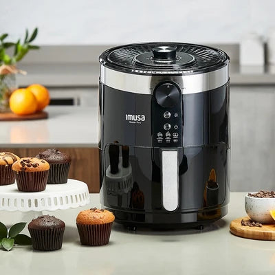 Freidora Quick Fry 3,5l Negra Imusa Color Negro 110v
