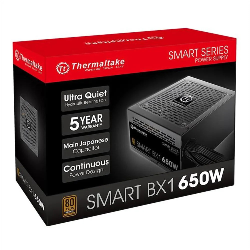 FUENTE THERMALTAKE 650W 80+ BRONZE SMART BX1