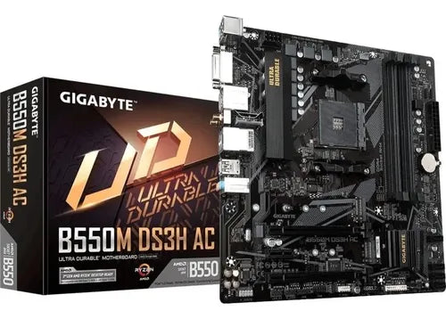 COMBO PROCESADOR AMD RYZEN 5 5600GT + BOARD GIGABYTE B550M M.2 WIFI 5 LAN Gigabit