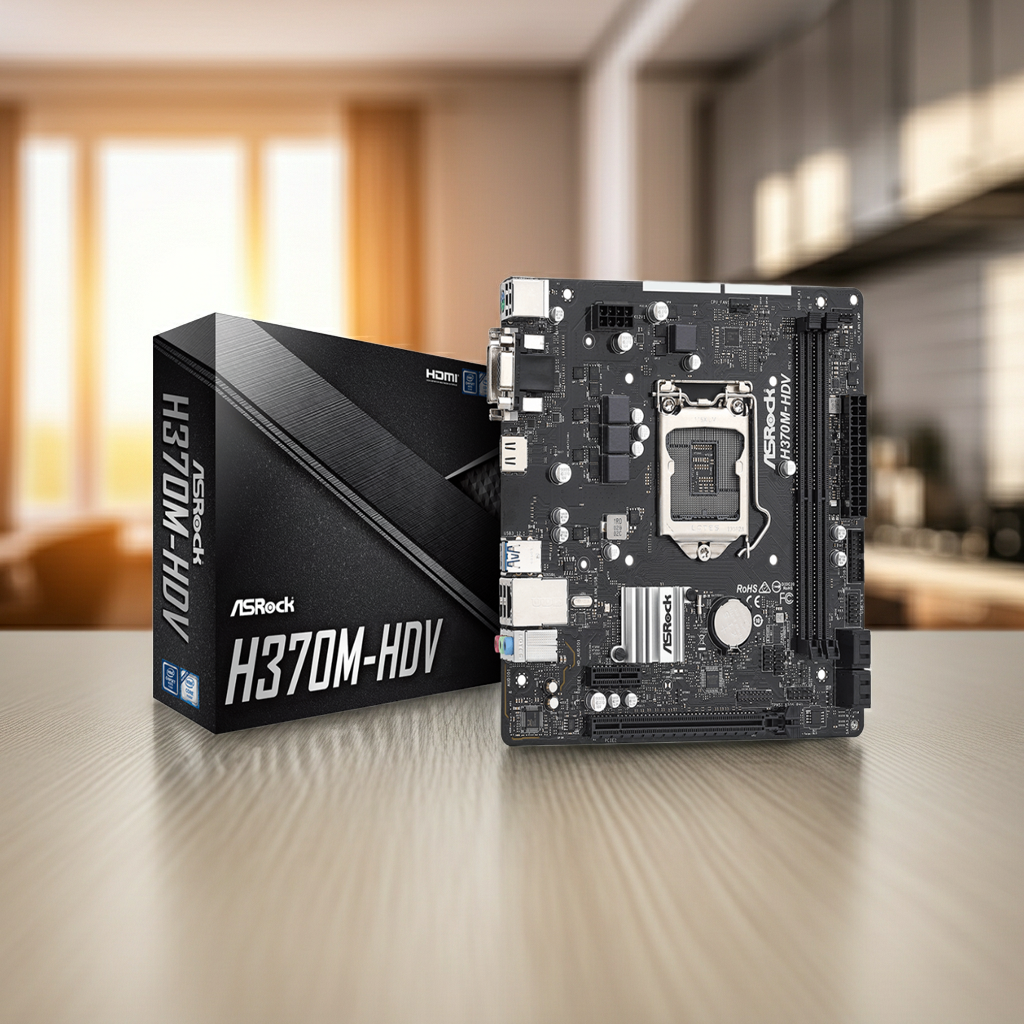 BOARD ASROCK H370M - HDV R2.0 A.V.R 2.DDR4 M.2 LGA 1151 8VA & 9NA GENERACION