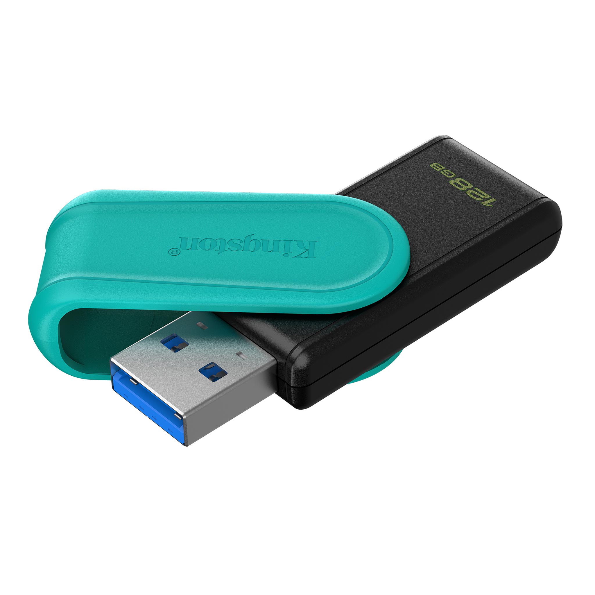 MEMORIA USB KINGSTON 128GB DATATRAVELER 3.2 EXODIA S  NEGRO/VERDE