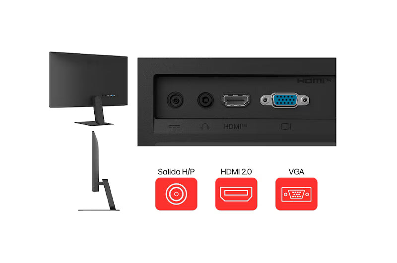 MONITOR GAMER LG 24" IPS FHD 24U411B-B 144Hz 1Ms HDMI/VGA