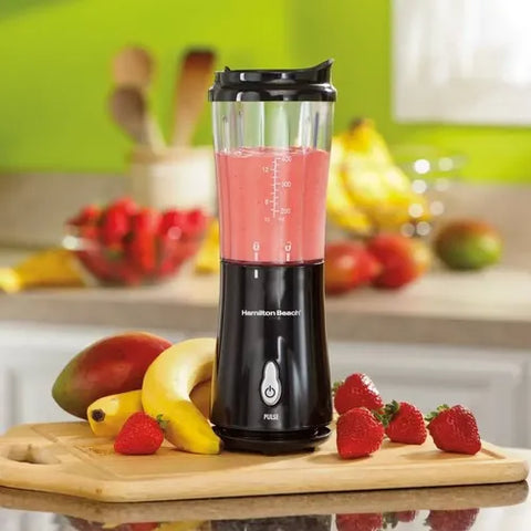 LICUADORA PERSONAL PORTABLE HAMILTON BEACH NEGRA 400ML