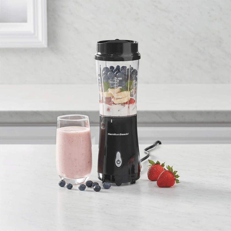 LICUADORA PERSONAL PORTABLE HAMILTON BEACH NEGRA 400ML