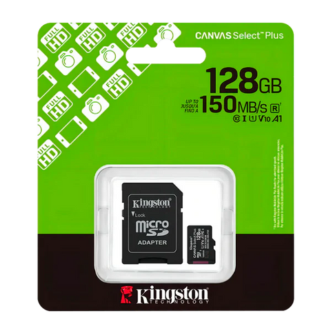 MEMORIA MICROSD KINGSTON CANVAS SELECT PLUS 128GB – VELOCIDAD Y ESPACIO SIN LÍMITES