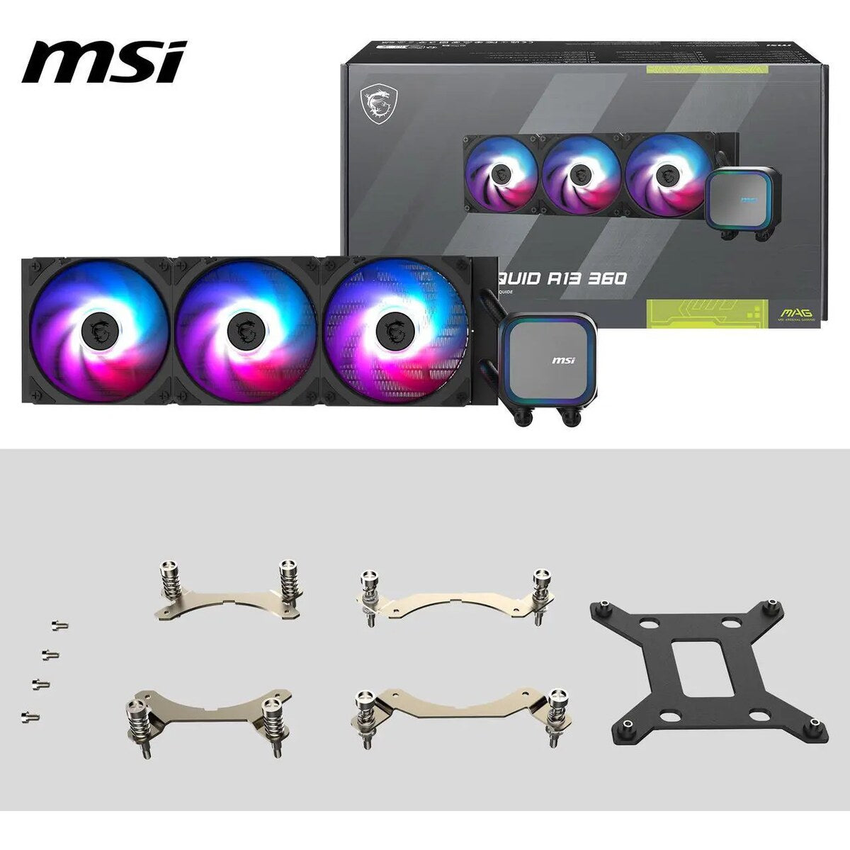 REFRIGERACION LIQUIDA MSI MAG A13 ARGB 360 Lleva el rendimiento de tu PC al siguiente nivel
