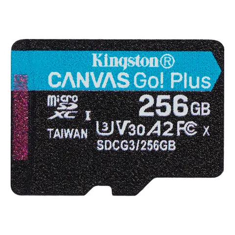 MEMORIA KINGSTON MICRO SD 256GB 200MB/s 4K V30 A2 SDCG4