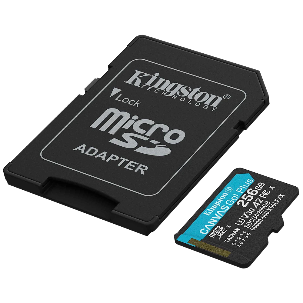 MEMORIA KINGSTON MICRO SD 256GB 200MB/s 4K V30 A2 SDCG4