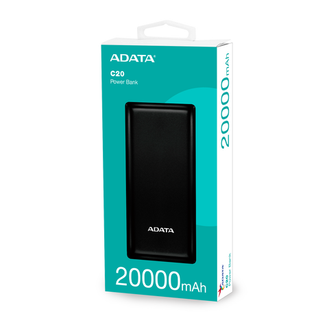 Power Bank Adata C20 P20000 Qcd 20.000 Tipo C / 2.usb Qc3.0