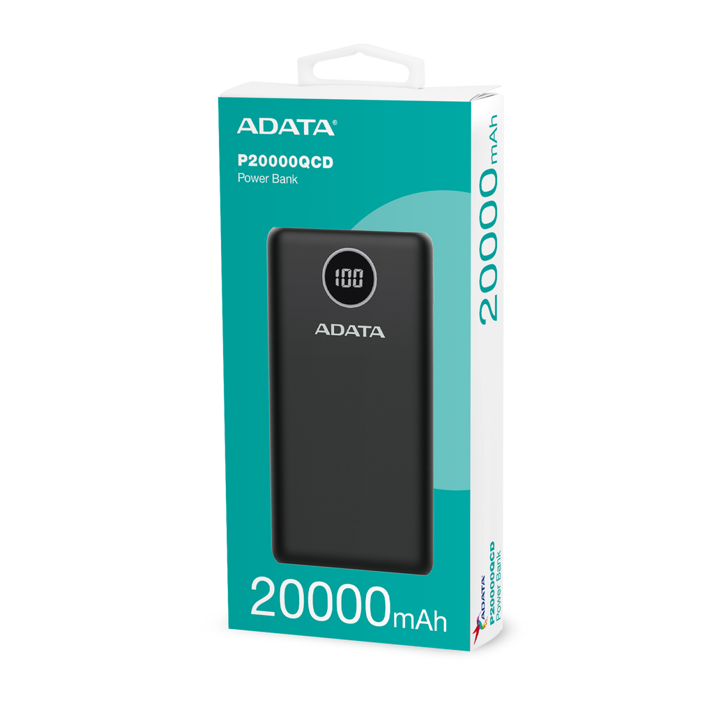 Power Bank Adata C20 P20000 Qcd 20.000 Tipo C / 2.usb Qc3.0