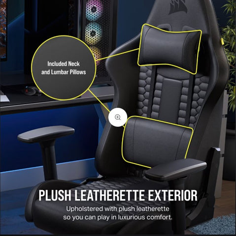 SILLA GAMER CORSAIR TC100 RELAXED NEGRA