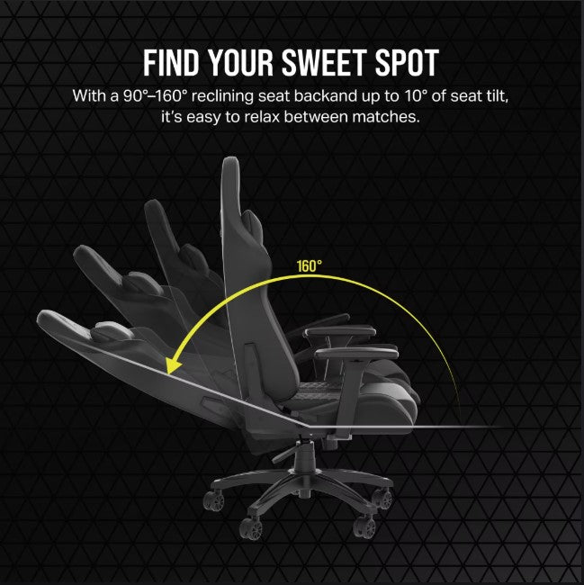 SILLA GAMER CORSAIR TC100 RELAXED NEGRA