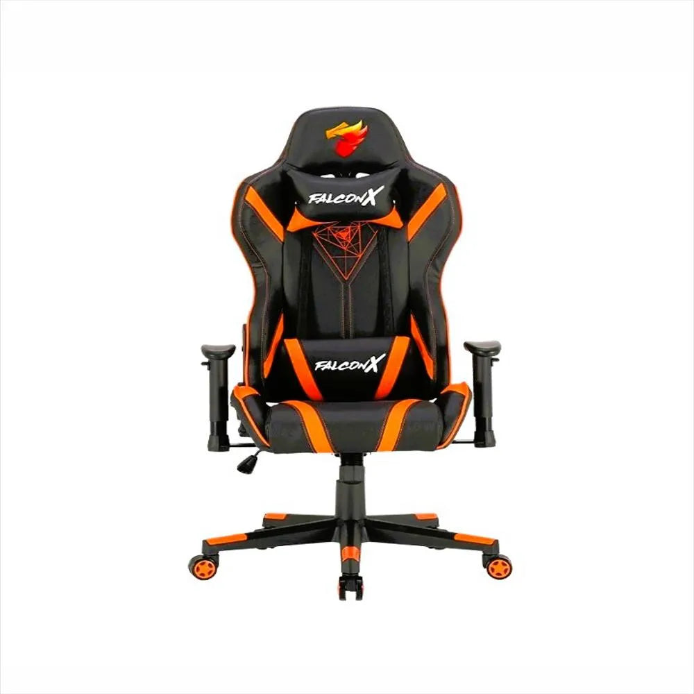 SILLA GAMER FALCONX REF SD-009 NARANJA-NEGRO