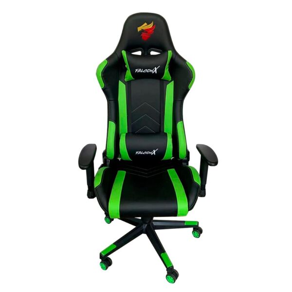 SILLA GAMER FALCON X REF SD-010 NEGRO-VERDE