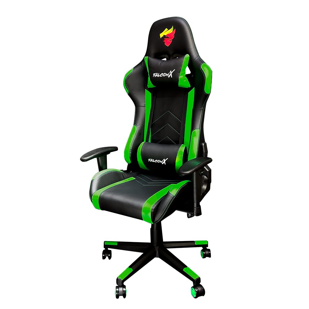 SILLA GAMER FALCON X REF SD-010 NEGRO-VERDE