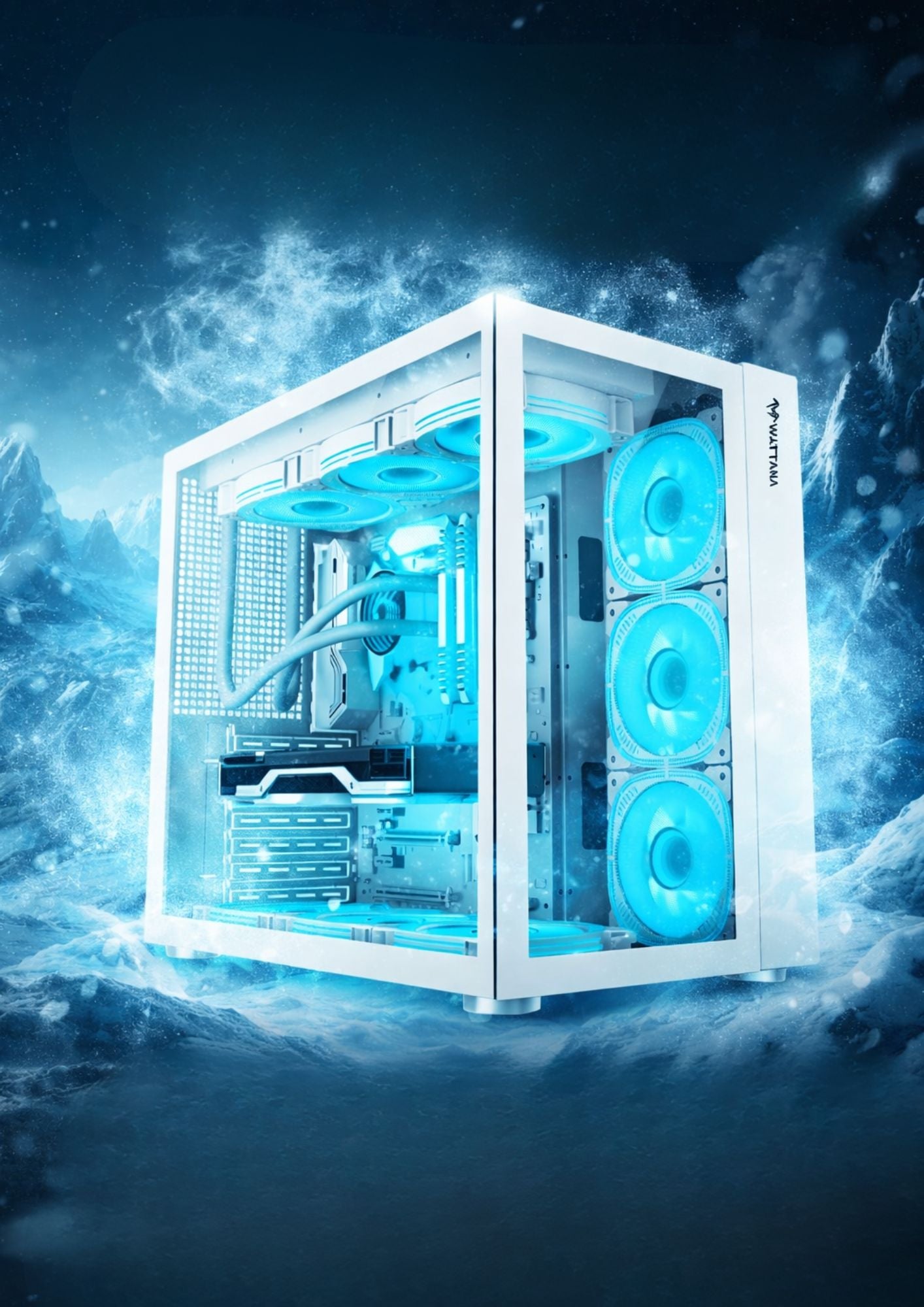 Chasis Wattana Artico Snow 7. Fan Rgb 120mm Blanco
