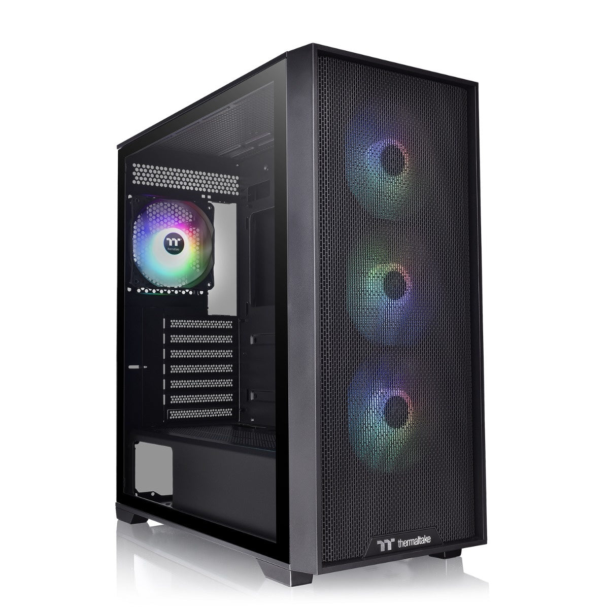 CHASIS THERMALTAKE H390 TG NEGRA 4.FAN ARGB FUENTE 750W 80+ BRONZE