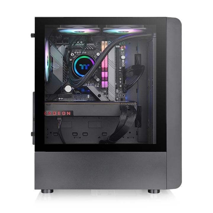 Chasis Thermaltake S200 Tg Argb Negra 4. VENTILADORES 120MM RGB
