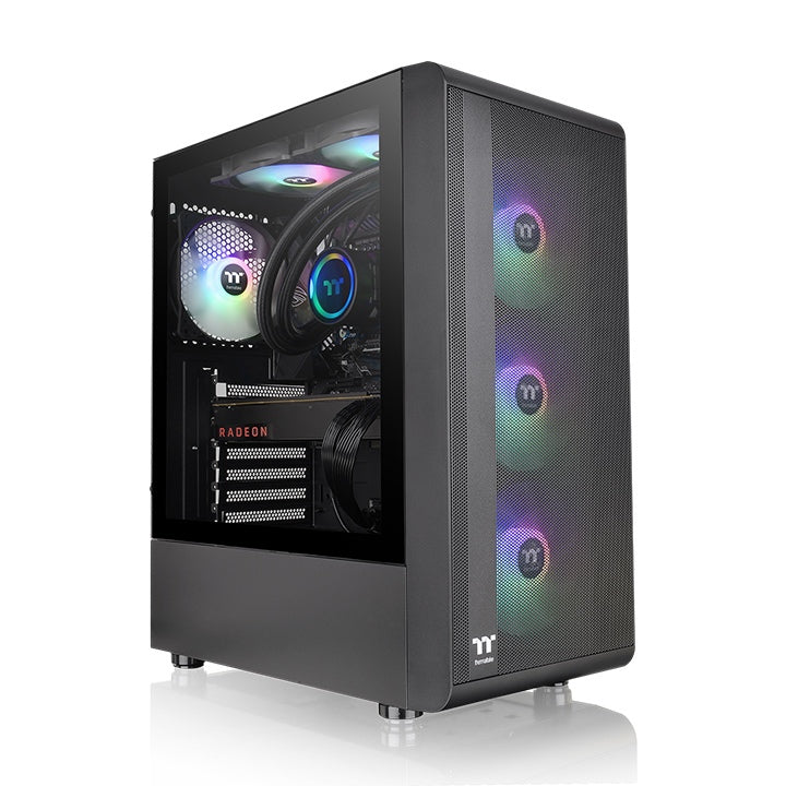 Chasis Thermaltake S200 Tg Argb Negra 4. VENTILADORES 120MM RGB