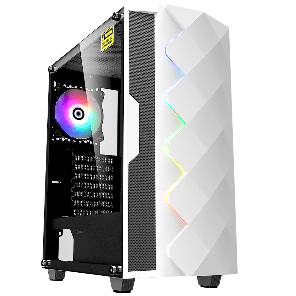 CHASIS ATX WATTANA ROMVOUS FRANJA RGB  1.FAN RGB 1. FAN MAINBOARD