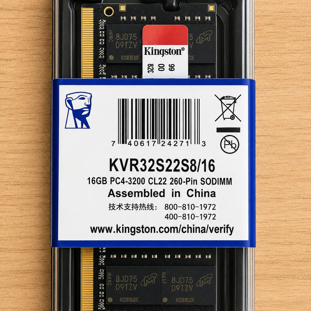 MEMORIA DDR4 16GB PORTATIL 3200 KINGSTON SODIMM