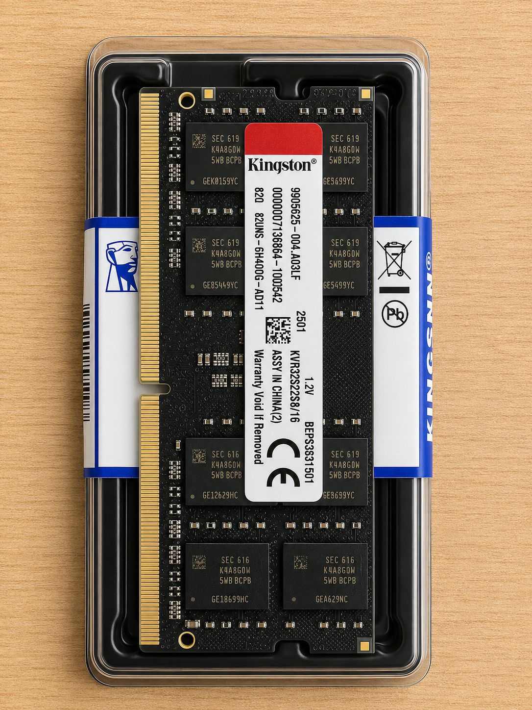 MEMORIA DDR4 16GB PORTATIL 3200 KINGSTON SODIMM