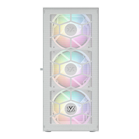 CHASIS ATX XYZ AIRONE 100 MESH BLANCA 6.FAN 120MM
