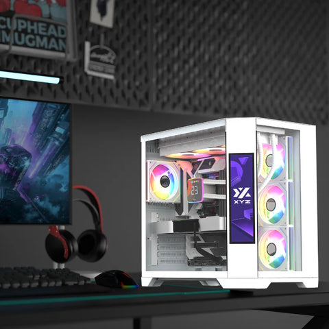 CHASIS XYZ NEUTRON BLANCA 4 FAN RGB 120MM