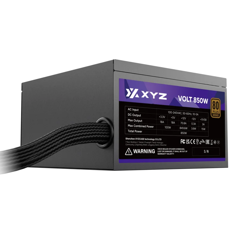 FUENTE DE PODER XYZ 850W 80 PLUS BRONZE
